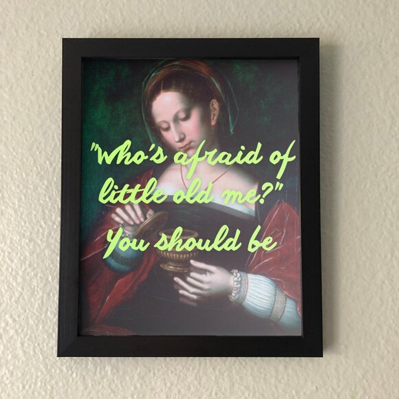 Framed Taylor Swift Eras Tour Quote Wall Art | Pop Art for Home, Office, or Gym - Picture 1 of 1